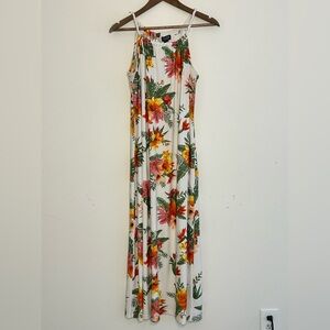 Rouge Collection Tropical Floral Maxi Dress | Size 2X
